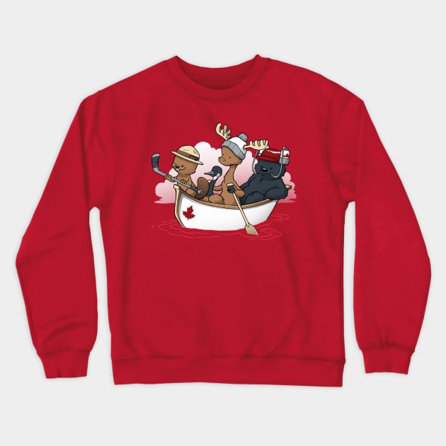 Canuck Canoe Crewneck Sweatshirt by Dooomcat